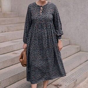 GRACE ATWOOD THE DROP Midi Dress